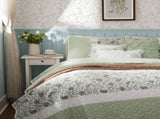 6 Piece Cotton Percale Quilt Set with Throw Pillows King/Cal King B035P294113