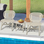 ZUN 3 Pieces Hollow Design Retro Patio Table Chair Set All Weather Conversation Bistro Set Outdoor Table 74598568