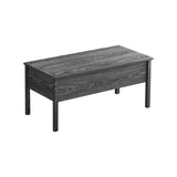 ZUN MDF Lift-Top Coffee Table with Storage For Living Room,Dark Grey Oak W848134663