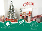 6Ft Prelit Pop Up Christmas Tree Decoration, Collapsible Artificial Xmas Tree with 150 Warm Lights W3879P548811