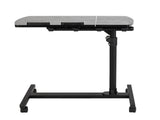 Four-Wheel Multifunctional Flat Surface Lifting Computer Desk Black 12535669