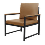 ZUN Lounge, living room, office or the reception area Leathaire accent arm chair with Extra thick padded W1359P194171