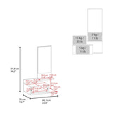 Elgin Floating Vanity with Included Mirror, White B128P237187