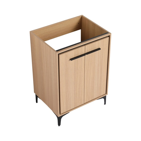 ZUN 24'' Bathroom Vanity without Top Sink, Modern Bathroom Storage Cabinet with 2 Soft Closing Doors, W1972P164355