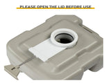 20L Portable Removable Flush Toilet with Double Outlet 40061473