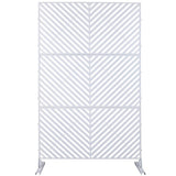 Outdoor & Indoor Privacy Metal Privacy 76" H48" W, Freestanding Decorative Privacy W465P193247