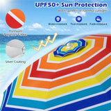 6.5 Feet Beach Umbrella - Multicolor 54266523