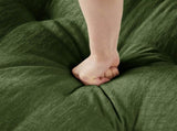 73 Armless Sofa Chenille- Green W714P448384