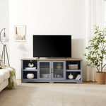 ZUN Modern Farmhouse TV Media Stand, Large Home Entertainment Console, for TV Up to 80'', with Open 24407037