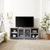 ZUN Modern Farmhouse TV Media Stand, Large Home Entertainment Console, for TV Up to 80'', with Open W1758P147679