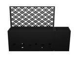 2-Piece Metal Planter Box with Trellis - 23.6in Depth Raised Garden Bed for Outdoor Indoor Use, W1586P455900