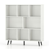 8 Cube Bookcase 3-Tier Modern Storage Organizer with 5 Metal Legs Bookshelves 93527657