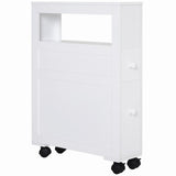 ZUN Bathroom Side Storage Cabinet - White （Prohibited by WalMart） 06312273