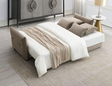 ZUN ACME Irina Sofa w/Sleeper, Beige Fabric LV03110