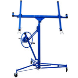 ZUN Drywall Panel hoist Drywall Lift Rolling Panel Hoist Jack Lifter 16ft blue color W465141084