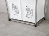 Laundry Hamper 2 Tier Laundry Sorter with 4 Removable Bags for Organizing Clothes, Laundry, Lights, 31025918