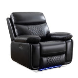 M046 Power recliner with LED Strip BLACK color W1805106083