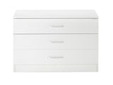 Modern Simple 3-Drawer Dresser White 80193999