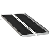 ZUN 5' Steps Ramp,Portable Wheelchair Ramp,Carpeted Foldable Handicap Ramp 37652982