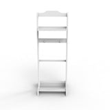Accent Portable Garment Rack,Clothes Valet Stand with Storage Organizer,White Finish W760P178208
