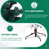 6 FT Santa Hat Style Pre-lit Christmas Tree, Hinged Artificial Xmas Tree Pine Tree with 250 Warm 12914218