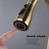 Single Handle Stainless Steel Kitchen Sink Faucet with Pull Down Sprayer W2287P354628