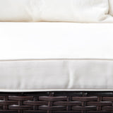 Outdoor Sofa, Woven Rattan Patio Furniture, Convertible Daybed or Double Chair with Adjustable 74062120