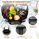 40 L Large Capacity Cooler Bag with Detachable Bottom Plate Gray 38217567