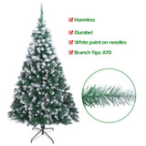 ZUN 7FT Spray White PVC Christmas Tree 870 Branches 85031935