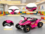 Pink 6V Kids Motorized Quad 4-Wheeler ATV Ride On Car with Forward/Reverse Switch for 18-36 Months 94420580