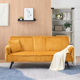 Minimalist style, straight-line corduroy sofa suitable for sitting and lying in the living room and W1658P251973