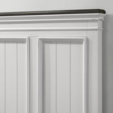 Clelane Wood Bedroom 5 piece Set with Shiplap Panel King Bed, Dresser, Mirror, Nightstand, and Chest T2574P204503