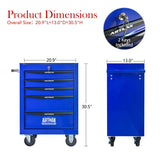 Rolling Metal Tool Chest with 5 Drawers, 20" 5-Drawer Tool Chest Cabinet with Ball Bearing Drawer W1102P298215