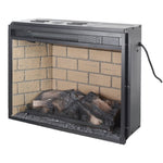 ZUN 23 inch infrared quartz heater fireplace insert -woodlog version with brick 70442795