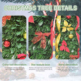 7.5FT Pop-Up Christmas Tree with 200 Warm White UL Lights Pre-Decorated with Red & Gold Ornaments, 92970321