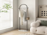 Clothing Rack, Golden Metal Freestanding Heavy Duty Clothes Rack with Marble Base, Multipurpose 92473951