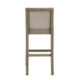 30.5 Inch Height Bar Stools set of 2, Rubber wood Frame,fabric Sponge cushion and Upholstered N780P192217T