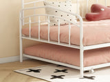 Fox Twin Daybed with Twin Trundle, White B083P154255