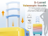 20" Carry-on Luggage with Cup Holder Lightweight Glossy Hardshell Suitcases with Spinner Wheels, 94062190