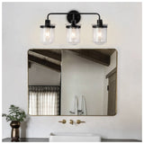 ZUN ll Sconces Set of 3 with Clear Glass Shade,Modern ll Sconce,Industrial Indoor ll Light Fixture for 77804163