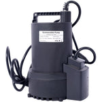 ZUN 1/4 HP Automatic Swimming Pool Cover Pump 120 V Submersible with 3/4 Check Valve Adapter1850 GPH W465127590