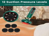 Anti Cellulite Massager with 12-Level Suction & Heating - Steel Rollers for Visible Reduction, 52800819
