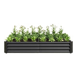 ZUN Raised Garden Bed Outdoor, 6×3×1ft , Metal Raised Rectangle Planter Beds for Plants, Vegetables, and 48218815