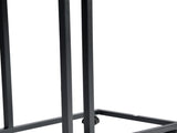 C-Shaped End Table with Wheels for Sofa Side, Bedside & Reading Corner Use, Brown 83517157