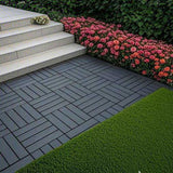 Plastic Interlocking Deck Tiles,44 Pack Patio Deck Tiles,12"x12" Square Waterproof Outdoor All W3022P251835