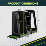 55.5''x16''x37'' Wooden Golf Bag Organizer and Storage, High Quality Wooden 2 Golf Bag W1422P233425