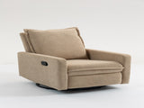Short plush manual button armchair sofa W547P322818