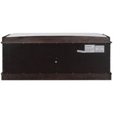 ZUN TREXM Storage Bench with 4 Doors and Adjustable Shelves, Shoe Bench with Removable Cushion for WF284227AAP