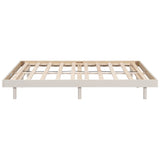 Modern Design Full Floating Platform Bed Frame for White Washed Color W697123291
