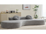 105.5''Curved Sofa, Modern Minimalist Sofa, Cloud Couch Sofa 3-4 W2108P196831